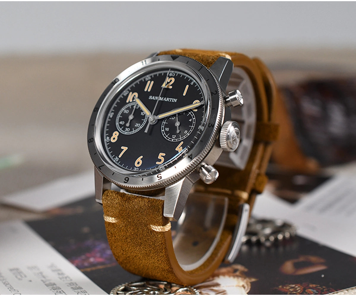 San Martin SN0127G 39.5mm Seiko VK64