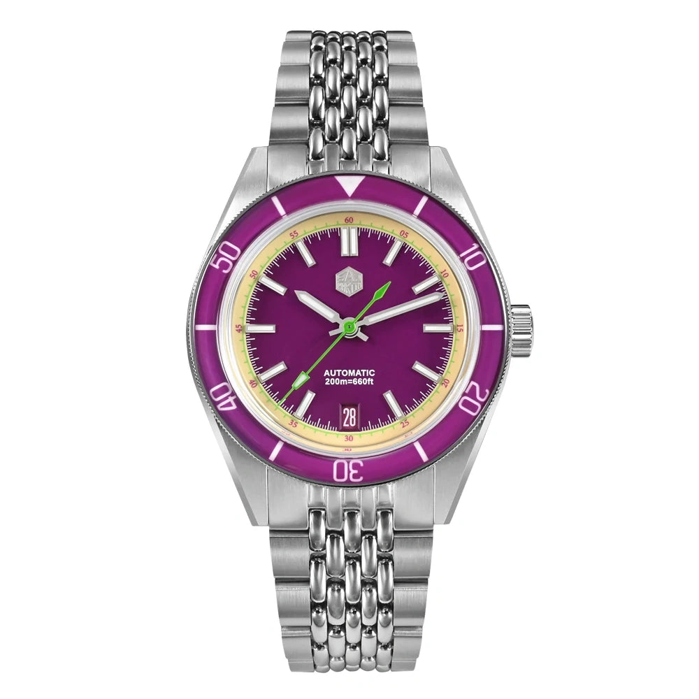 San Martin SN0116B-0/1/2 39.5mm Sapphire Crystal Seiko NH35